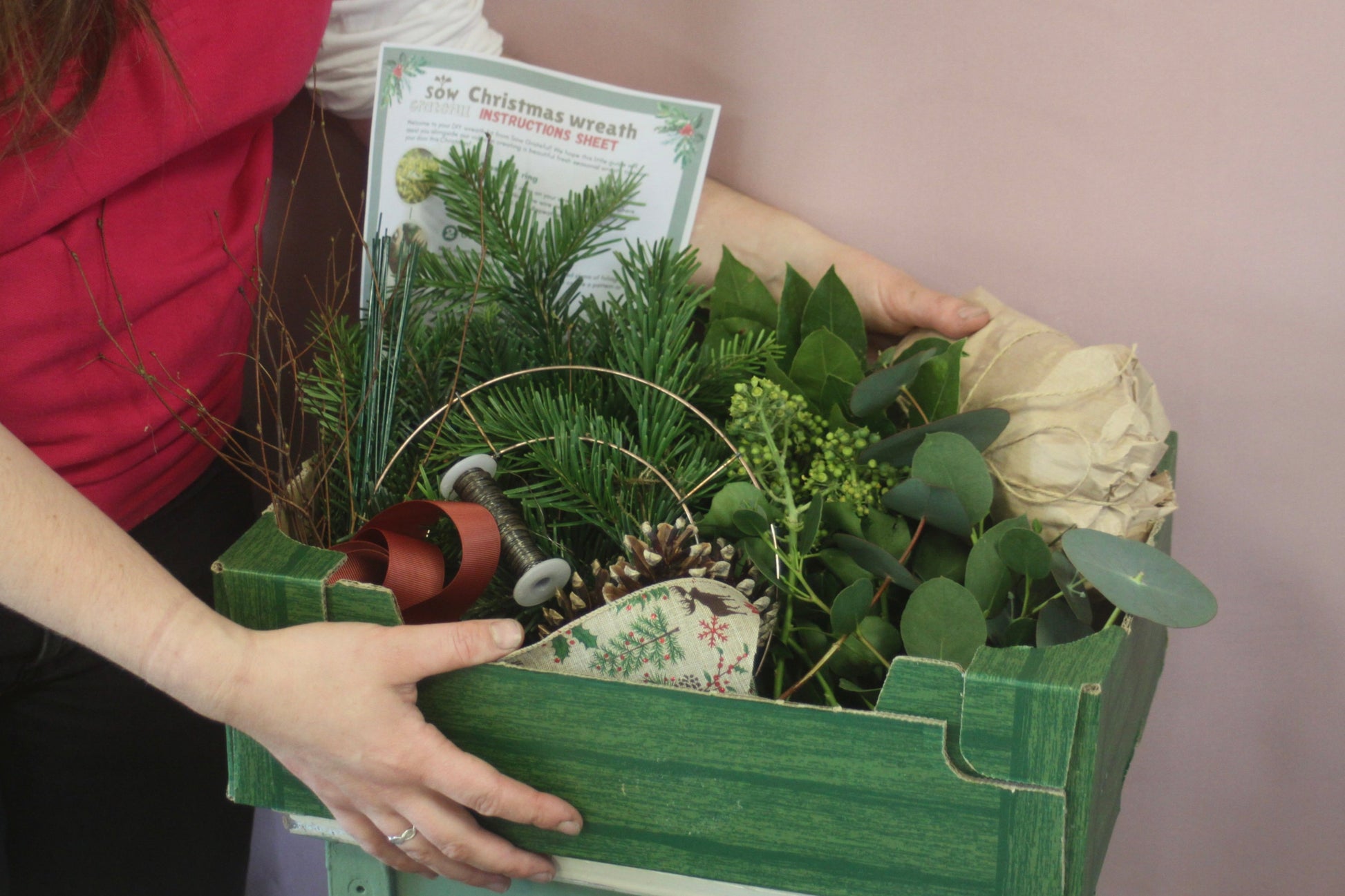 flower farm sustainable farming locally grown northern ireland sustainable DIY wreath making kit christmas 